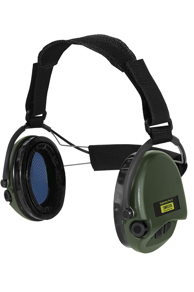 Słuchawki SORDIN Supreme PRO-X Gel Neckband HEAR2 zielone - aktywne ochronniki słuchu