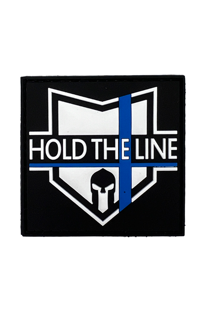 HOLD THE LINE Patch - mała gumowa naszywka z rzepem