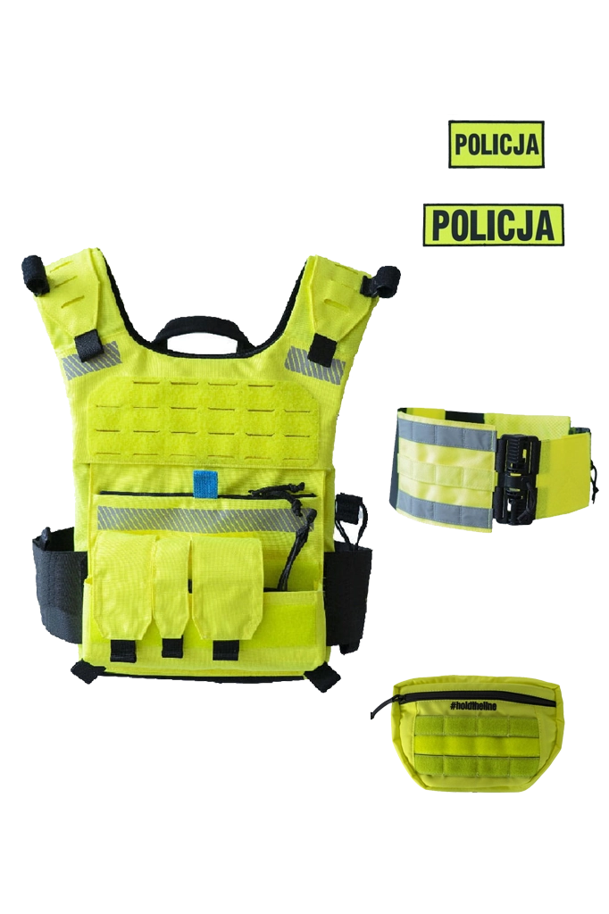 Zestaw WRD #holdtheline Kamizelka patrolowa policyjna ZTAC-2 FULL (hi-viz)