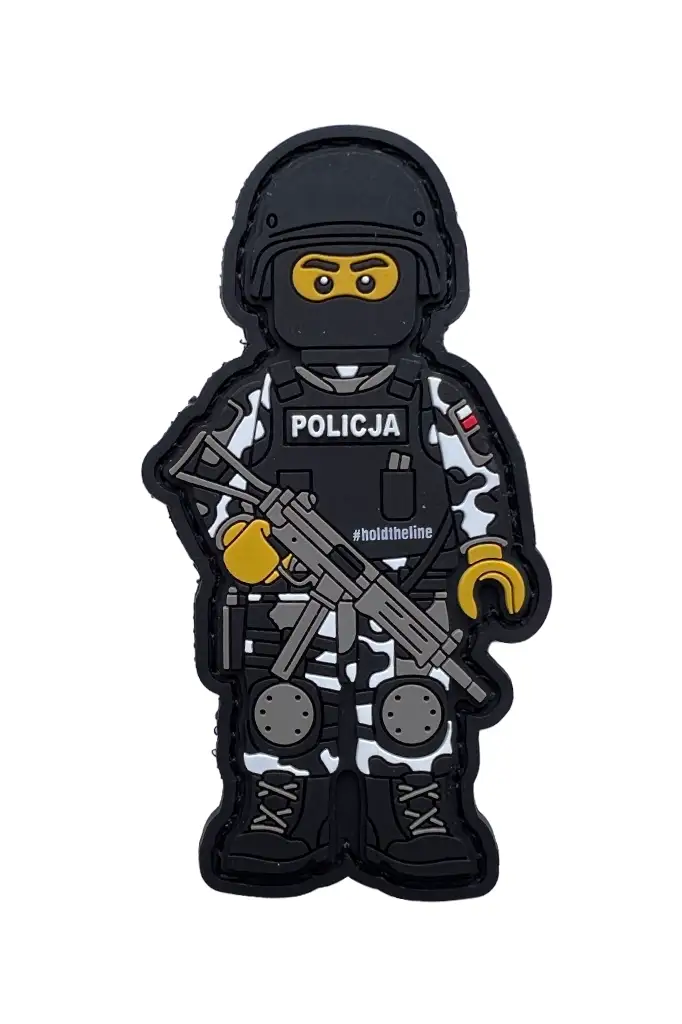 Policjant SPAP AT1 - gumowa naszywka z rzepem (limitowana)